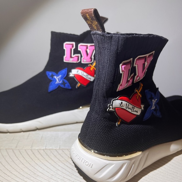 LOUIS VUITTON MONTANT AFTERGAME CLOTH TRAINERS - Picture 7 of 11